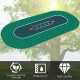 Portable Rubber Poker Mat Smooth Waterproof Surface Suitable for Multiplayer to Play
