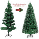 5/6 Feet Pre-Lit Fiber Double-Color Lights Optic Christmas Tree