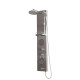 55 Inch Stainless  Rainfall Shower Panel with Massage Jets