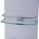 55 Inch Tempered Glass Shower Panel with Massage Jets Hand Shower
