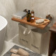 20 Inch Wall Mounted Teak Wood Folding Shower Bath Seat