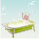 Baby Folding Collapsible Portable Bathtub w/ Block