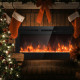 50 inch Recessed Electric Insert Wall Mounted Fireplace with Adjustable Brightness