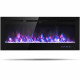 50 inch Recessed Electric Insert Wall Mounted Fireplace with Adjustable Brightness