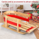 Outdoor Play Baby Kids Wooden Sled with Solid Wood Seat