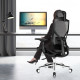 High-Back Mesh Executive Chair with Sliding Seat and Adjustable Lumbar Support