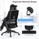 Reclining Computer Desk Chair with 3D Armrests and Headrest