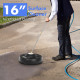 16 Inch Pressure Washer with 2 Spray Nozzles and 1/4-inch Quick-connect Extension Wands