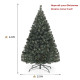 4.5 Feet PVC Pre-lit Artificial Hinged Christmas Tree 