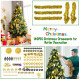 Pre-Lit Artificial Christmas Tree wIth Ornaments and Lights