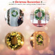 24-Inch Pre-lit Artificial Christmas Wreath with Mixed Decorations