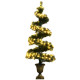 4 Feet Pre-Lit Spiral Wintry Helical Tree for Holiday Celebration