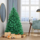 6 Feet Green Iridescent Tinsel Artificial Christmas Tree with 736 Branch Tips