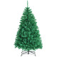 6 Feet Green Iridescent Tinsel Artificial Christmas Tree with 736 Branch Tips