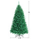 Realistic Glittery Christmas Tree Iridescent Hinged Pine Tree with PVC and PET Leaves