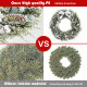 24 Inch Snowy Artificial Christmas PE Wreath with Pine Cones