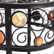 3 Pieces Round Display Ceramic Beads Metal Plant Stand