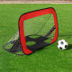2-in-1 Portable Pop up Kids Soccer Goal Net with Carry Bag