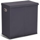Double Laundry Hamper Storage Collapsible Basket Cothes Organizer