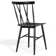 Set of 2 Armless Cross Back Kitchen Dining Side Chairs