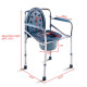 Adjustable Folding Toilet Chair with Bucket Splash Guard
