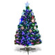 4 / 5 / 6 Feet LED Optic Artificial Christmas Tree with Snowflakes