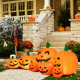 7.5 Feet Halloween Inflatable 7 Pumpkins Patch with LED Lights