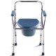 Adjustable Folding Toilet Chair with Bucket Splash Guard
