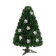 4 / 5 / 6 Feet LED Optic Artificial Christmas Tree with Snowflakes