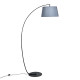 Arc Sturdy Base Modern Floor Lamp with Hanging Lampshade