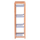 4-Tier Bamboo Multifunctional Storage Tower Stand Rack