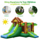 Kids Inflatable Jungle Bounce House Castle including Bag Without Blower