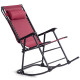 Zero Gravity Folding Rocker Porch Rocking Chair 