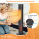 1500W Ceramic Tower Space Heater with Remote Control and Realistic 3D Flame