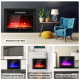 28.5 inch Electric Recessed Mounted Standing Fireplace Heater