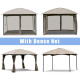 11.5 x 11.5 Feet Fully Enclosed Outdoor Gazebo with Removable 4 Walls