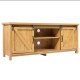 TV Stand Media Center Console Cabinet with Sliding Barn Door 