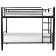 Metal Twin Over Twin Bunk Beds with Ladder
