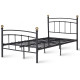 12 Inch Twin Size Metal Bed Frame with Metal Slat Support