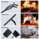 5 Pieces Fireplace Iron Standing Tools Set