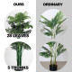 3.5 ft Artificial Areca Palm Decorative Silk Tree with Basket