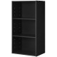 3 Open Shelf Bookcase Modern Storage Display Cabinet