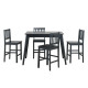 5 Piece Counter Height Dining Set Kitchen Table 
