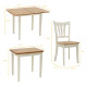 5 Piece Dining Folding Tabletop Set 4 Chairs