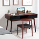 48 Inch Wooden Workstation Laptop Table with Drawers
