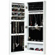 Wall Mounted Mirrored Storage Jewelry Cabinet