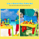 2 in 1 Kids Sand and Water Table Activity Play Table with Accessories