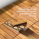 27 Pieces Acacia Wood Interlocking Patio Deck Tile