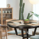 42 Inch 2-tier Round Dining Table with Storage Shelf