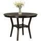 42 Inch 2-tier Round Dining Table with Storage Shelf